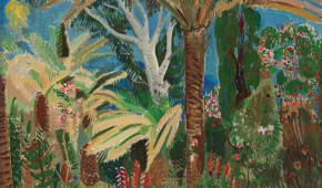 Józef Hecht (1891-1951), Paryski ogród botaniczny, ok. 1925, olej na płótnie, 54 x 65 cm, kolekcja prywatna. Fot. Wejman Gallery _ Fundacja Art & Modern